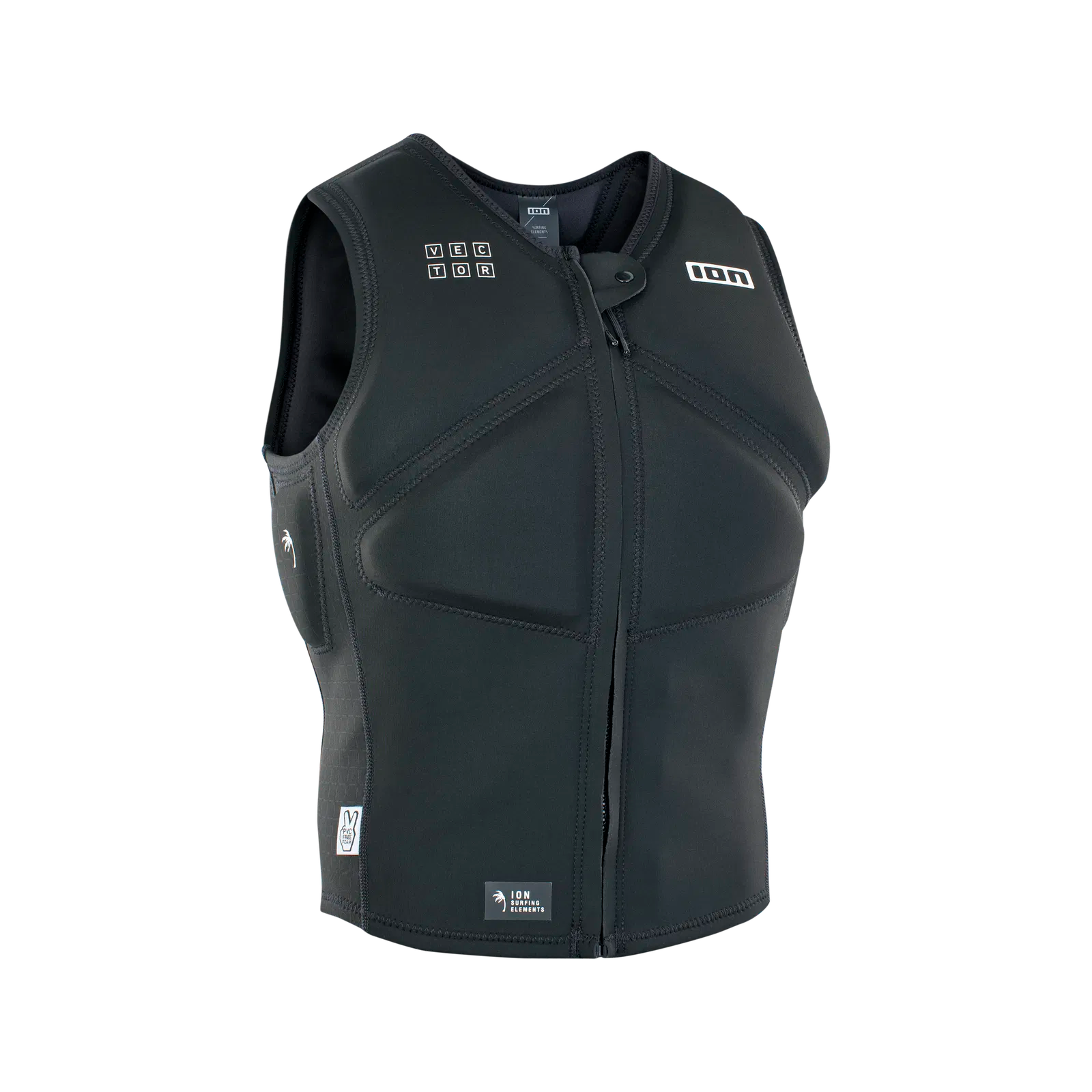 ION Vector Core Vest Front-Zip Herre - Sort