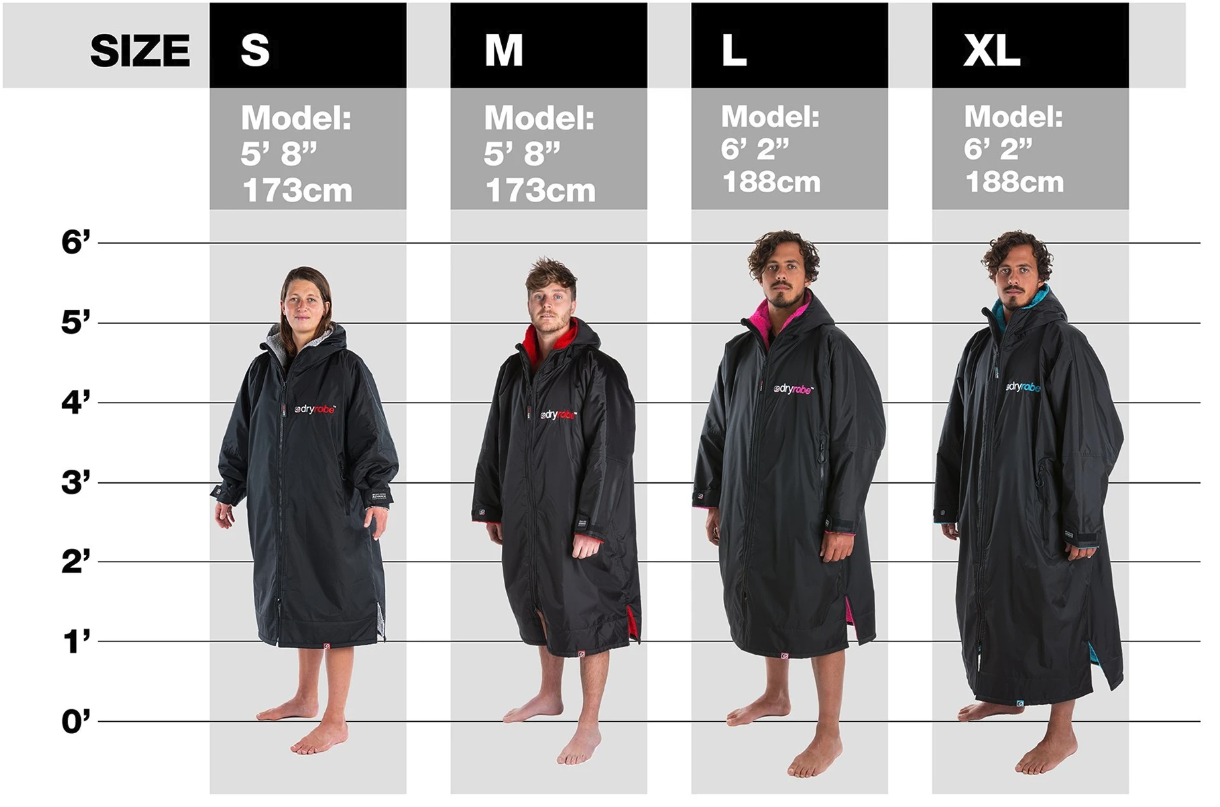 dryrobe Advance Kortärmad - Svart/Röd