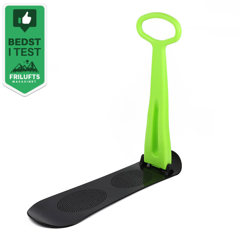 Snowboard kælk med håndtag - Grøn - Med Friluftsmagasinets 'Bedst i test' Badge