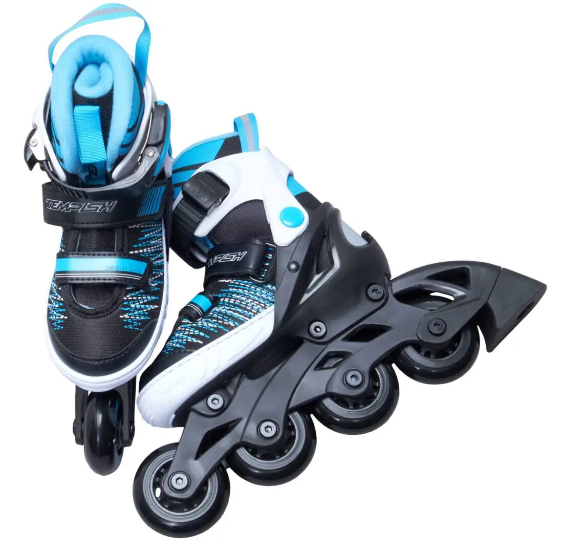 Tempish Gokid Justerbara Inlines för Barn - Svart