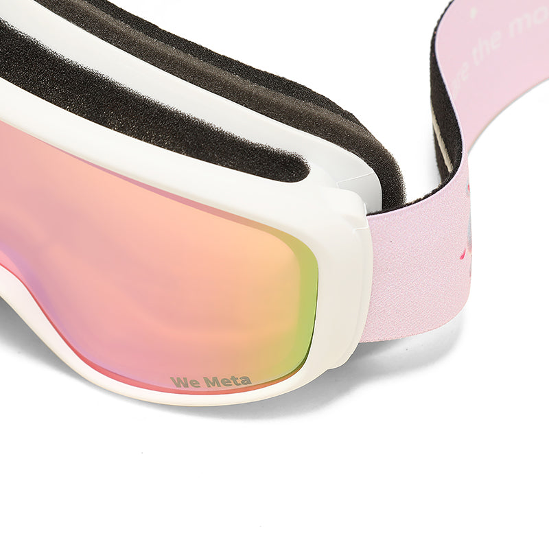 We Meta Skidglasögon för Flickor - Vita/Rosa