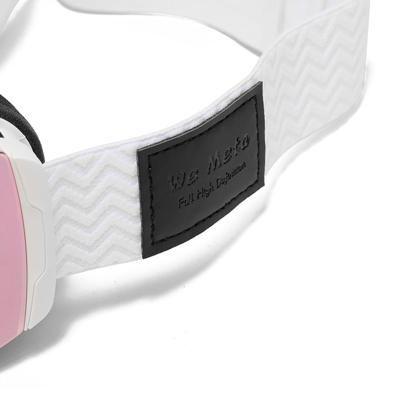 We Meta Skidglasögon - Vita med orange lins