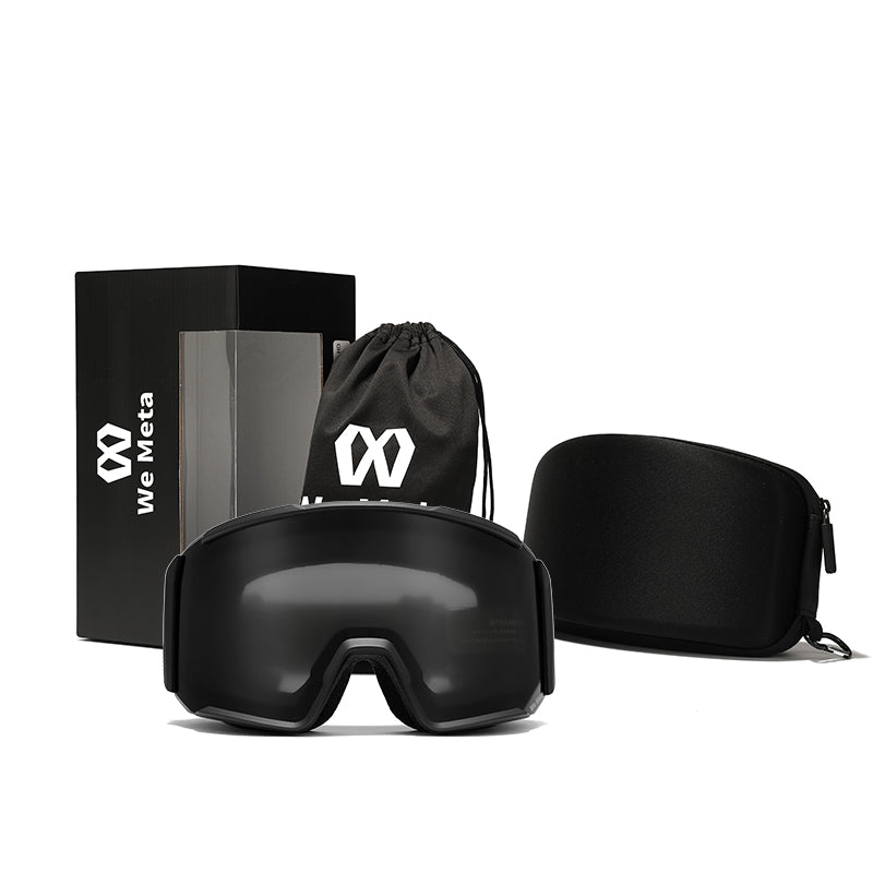 We Meta skidglasögon för vuxna - Svarta med svart lins