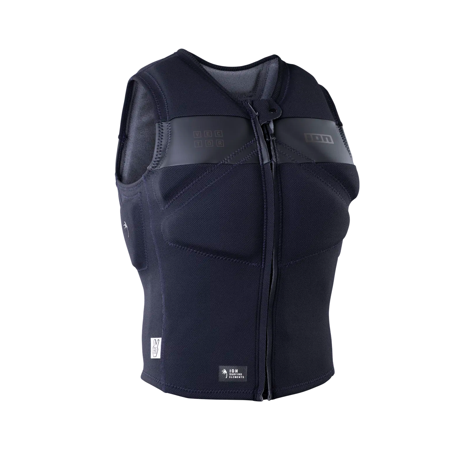 ION Vector Core Vest Front-Zip Herre - Sort