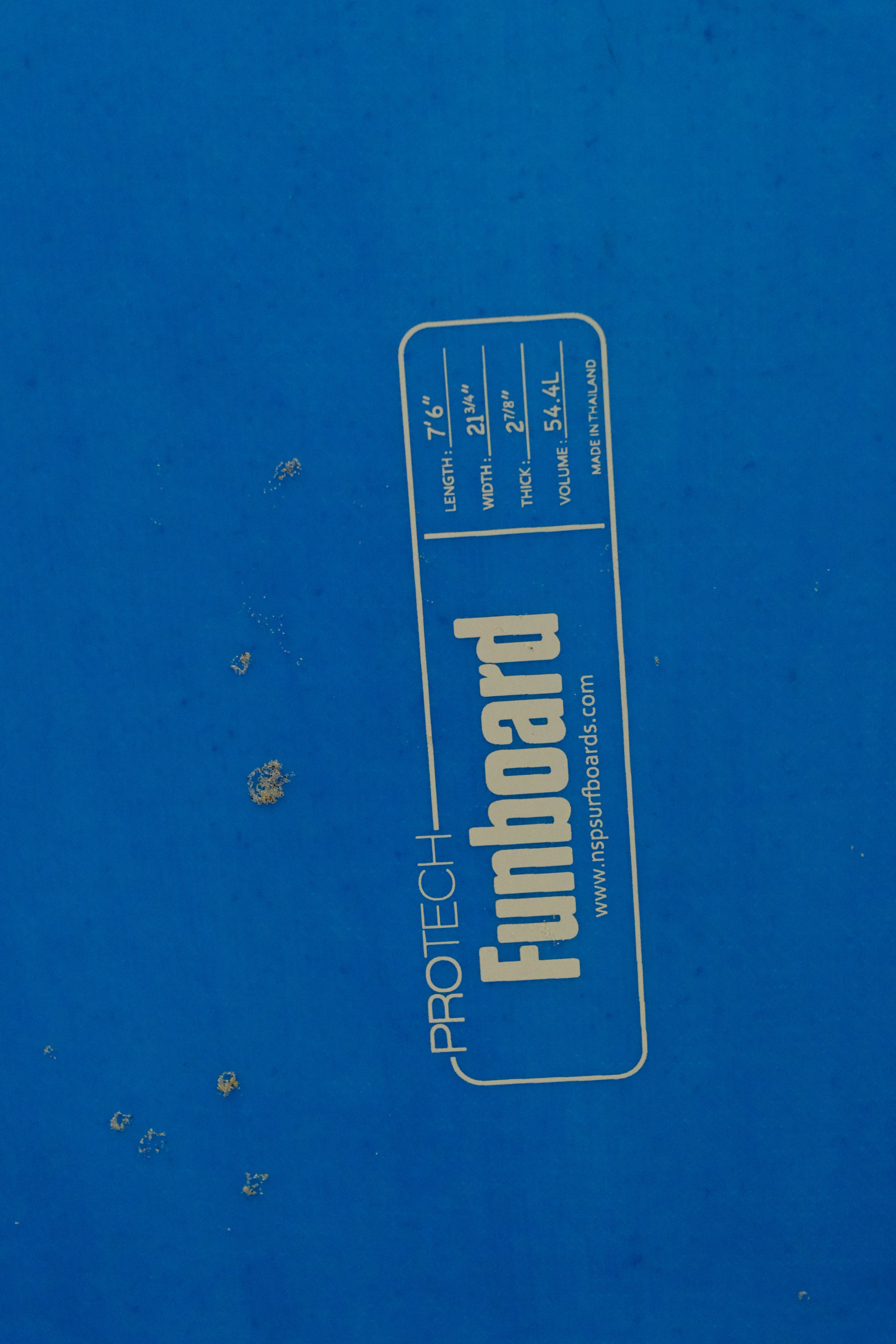 NSP Protech Fun 7'6 Marinblå Tint FTU - Surfbräda