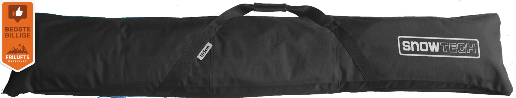 Snowtech Skitaske 185 cm - Sort - Med Friluftsmagasinets 'Bedste billige' Badge