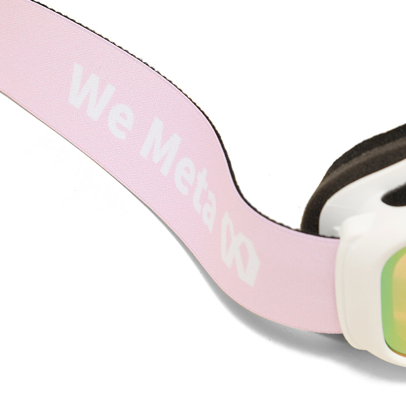 We Meta Skidglasögon för Flickor - Vita/Rosa