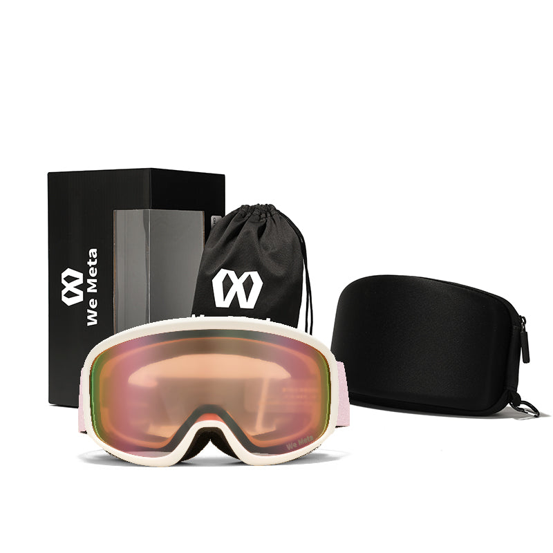 We Meta Skidglasögon för Flickor - Vita/Rosa