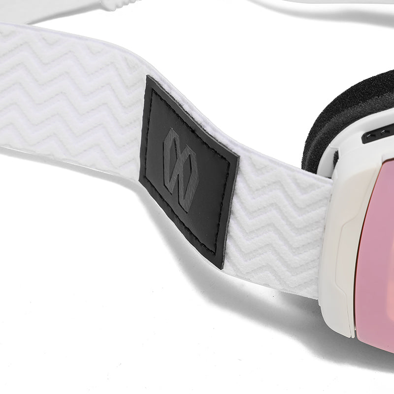 We Meta Skidglasögon - Vita med orange lins